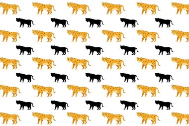 Düz Leopar Hayvan Kalıbı Arkaplanı