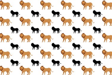 Düz Aslan Hayvan Kalıbı Arkaplanı