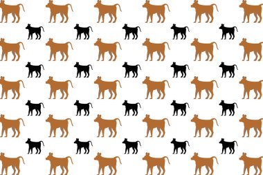 Düz Maymun Hayvan Deseni Arkaplanı