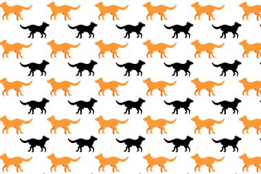 Düz Koşan Köpek Deseni Arkaplanı