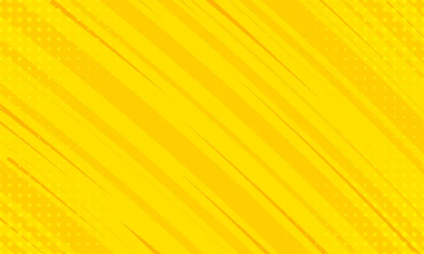 Moderne Flache Gelbe Comic Stil Hintergrund — Stockvektor