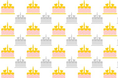 Soyut Doğum Günü Pasta Deseni Arkaplanı