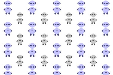 Soyut Sohbet Robot Deseni Arkaplanı
