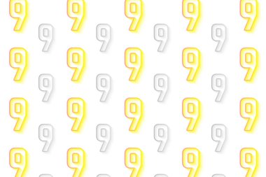 Soyut Numara 9 Desen Arkaplanı