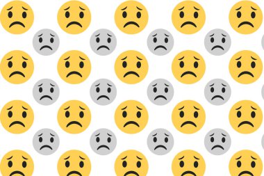 Soyut Üzgün Yüz Şablonu Arkaplanı