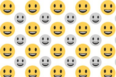 Soyut Gülen Yüz Şablonu Arkaplanı