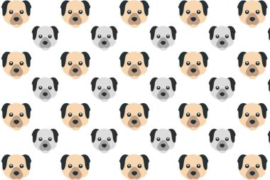 Düz Köpek Başı Deseni Arkaplanı