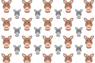 Düz Eşek Kafa Deseni Arkaplanı