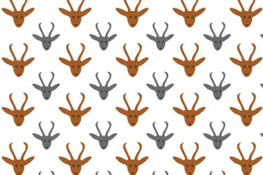 Düz Ceylan Kafa Deseni Arkaplanı