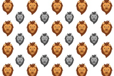 Düz Aslan Başı Deseni Arkaplanı