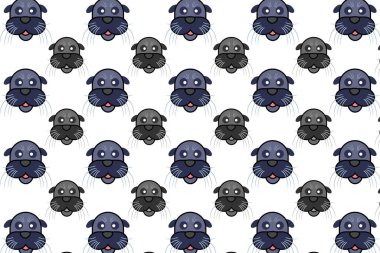 Düz Deniz Aslanı Kafa Deseni Arkaplanı