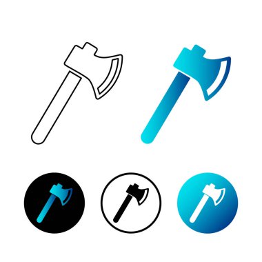 Soyut Savaş Baltası Simgesi İllüstrasyonu