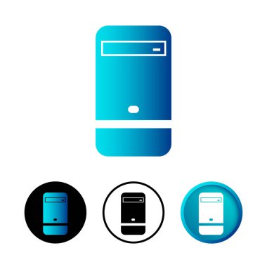 Soyut Bilgisayar Birimi Simgesi Ayarları