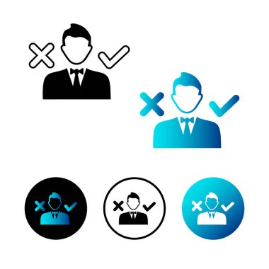 Soyut Karar Simgesi İllüstrasyonu