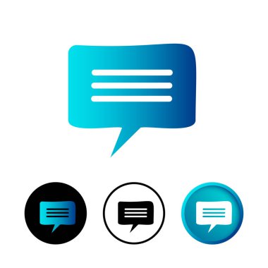 Soyut Tartışma Simgesi İllüstrasyonu