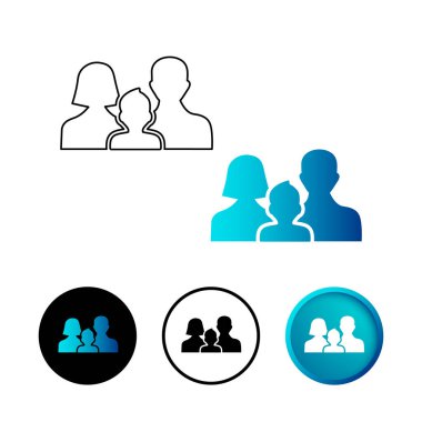 Soyut Aile Simgesi İllüstrasyonu