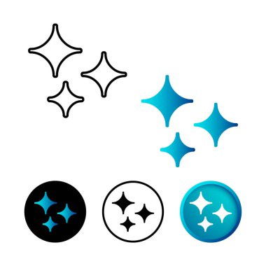 Soyut Parıltı Simgesi İllüstrasyonu