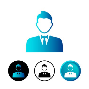 Soyut Lider Simgesi İllüstrasyonu