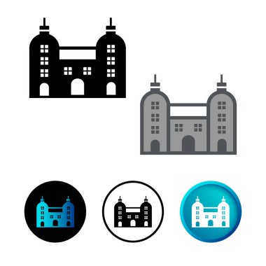 Soyut Alışveriş Merkezi Simgesi İllüstrasyonu