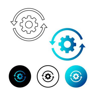 Soyut İşlemler Simgesi İllüstrasyonu