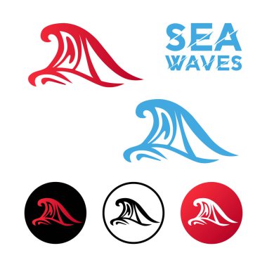 Soyut Deniz Simgesi İllüstrasyonu