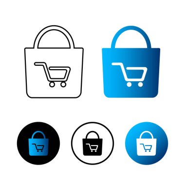 Soyut Dükkan Simgesi İllüstrasyonu