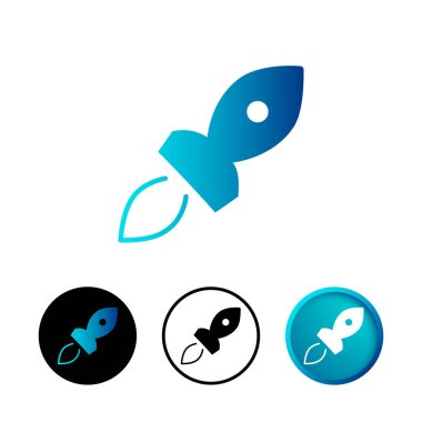 Soyut Basit Roket Simgesi Ayarları