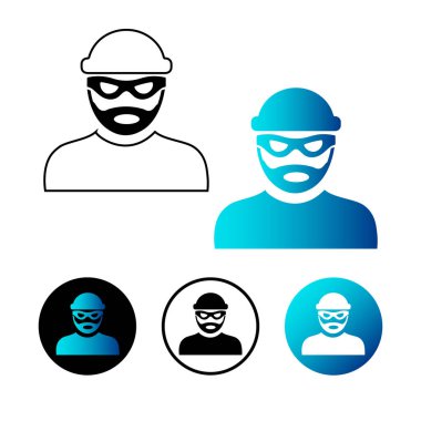 Soyut Hırsız Simgesi İllüstrasyonu