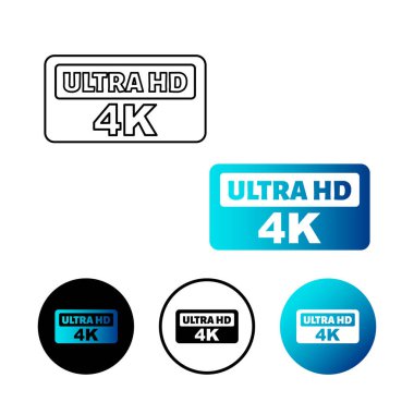 Soyut Ultra HD 4K Simge İllüstrasyonu