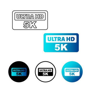 Soyut Ultra HD 5K Simge İllüstrasyonu