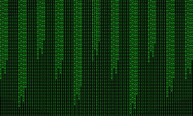 İkili Hacker Matrix Arkaplanı