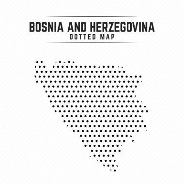 Noktalı harita Bosna Hersek