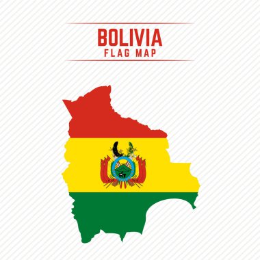 Bolivya Bayrak Haritası. Bolivya Bayrak Haritası
