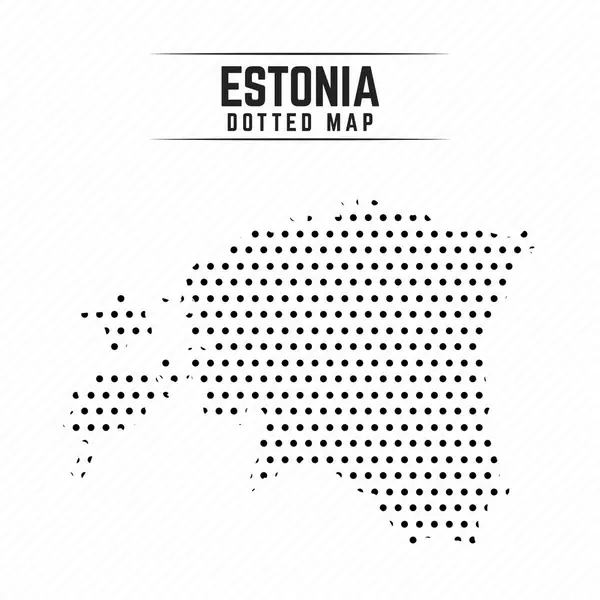 stock vector Dotted Map of Estonia