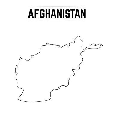 Afganistan 'ın Basit Haritası