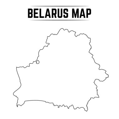 Belarus 'un Basit Haritası