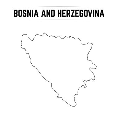 Bosna-Hersek 'in Basit Haritasının Özeti