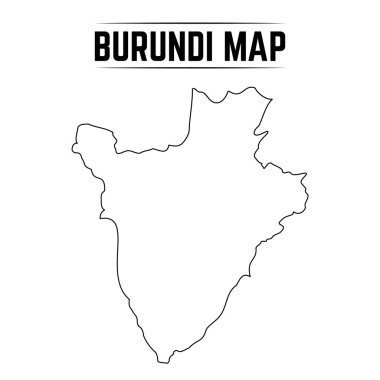 Burundi 'nin Basit Haritası