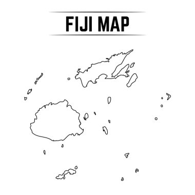 Fiji 'nin Basit Haritası