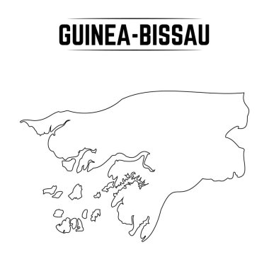 Gine Bissau 'nun Basit Haritası