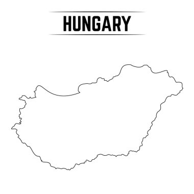 Macaristan 'ın Basit Haritası