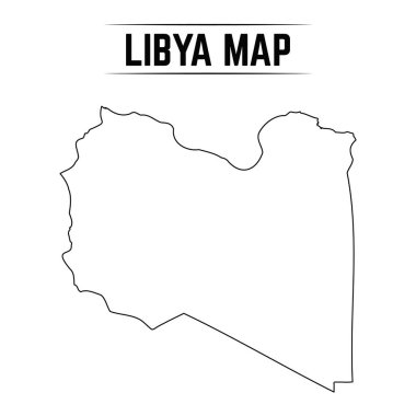 Libya 'nın Basit Haritası