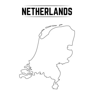 Hollanda 'nın Basit Haritası