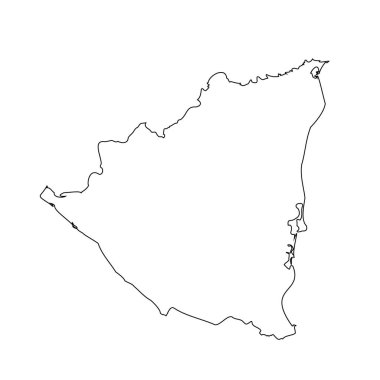 Özet Basit Nikaragua Haritası