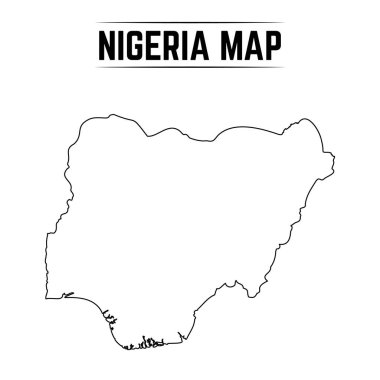Nijerya 'nın Basit Haritası
