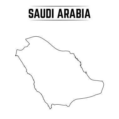 Suudi Arabistan 'ın Basit Haritası