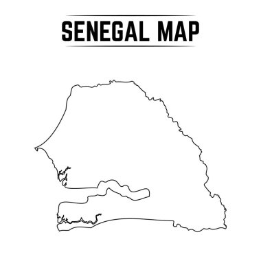 Senegal 'in Basit Haritası