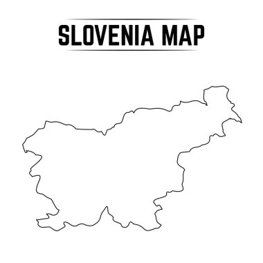Slovenya 'nın Basit Haritasının Özeti