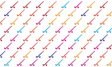 Renkli Hokey Kusursuz Desenli Arkaplan