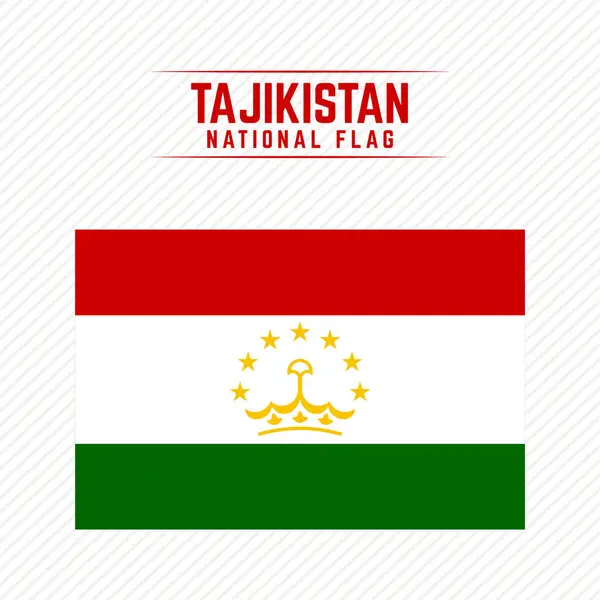 stock vector National Flag of Tajikistan